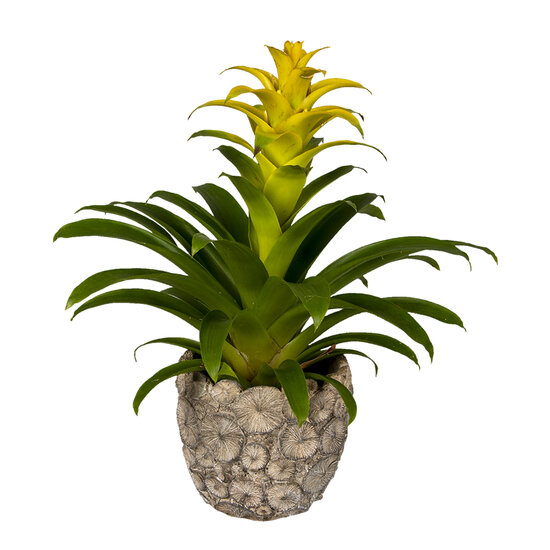 Clayre & Eef | Bloempot Binnen Grijs ø 16x15 cm | 6TE0359L