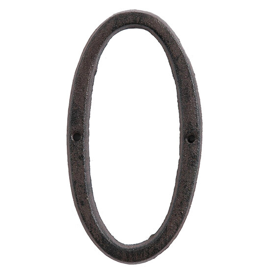 Clayre & Eef | Cijfer 0 Bruin 7x1x14 cm | 6Y0264-0