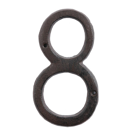 Clayre & Eef | Cijfer 8 Bruin 7x1x14 cm | 6Y0264-8