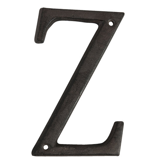 Clayre & Eef | IJzeren Letter Z Bruin 8x1x13 cm | 6Y0840-Z