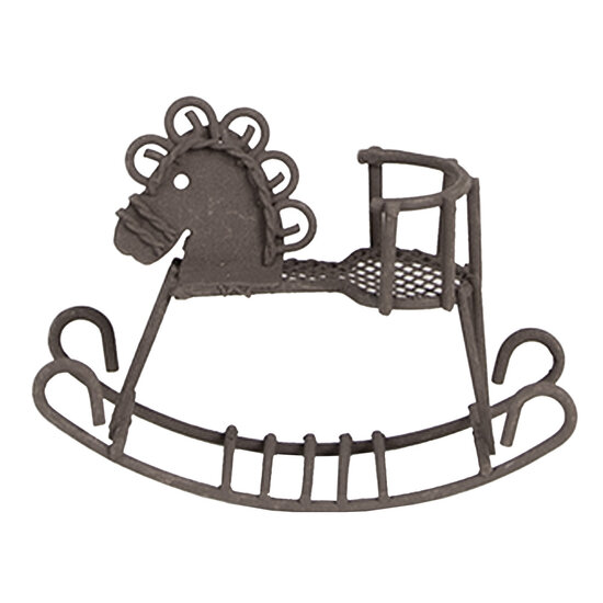 Clayre & Eef | Decoratie Hobbelpaard Bruin 9x3x6 cm | 6Y5523