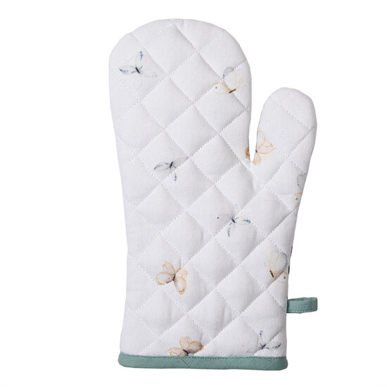 Clayre & Eef | Ovenwant Wit, Groen 18x30 cm | FOB44