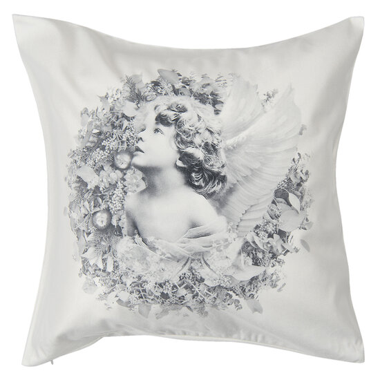 Clayre & Eef | Kussenhoes Wit 45x45 cm | KT021.264