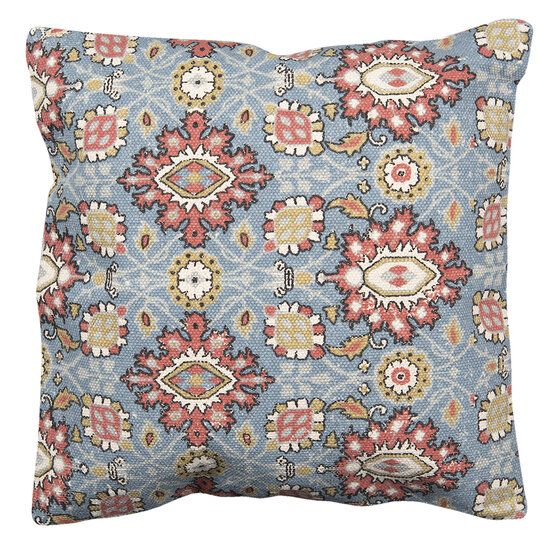 Clayre & Eef | Kussenhoes Blauw, Rood 50x50 cm | KT032.062