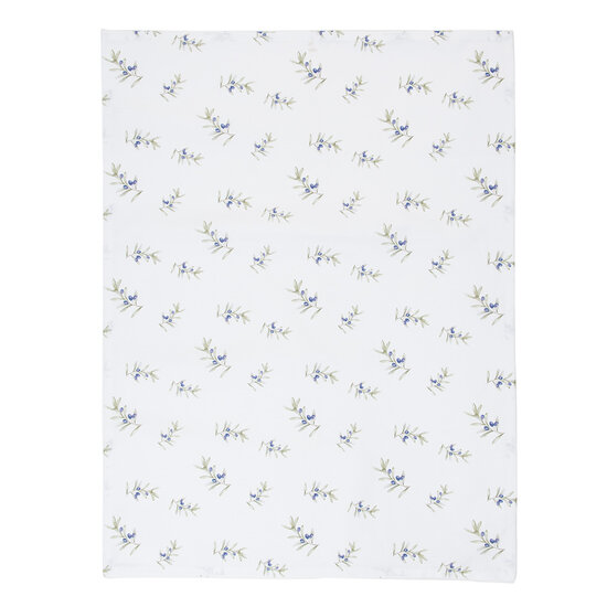 Clayre & Eef | Theedoek Beige Groen 50x70 cm | OLF42-1