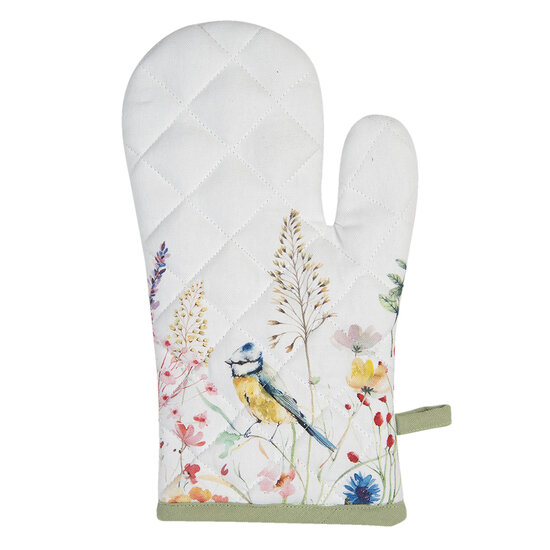 Clayre & Eef | Ovenwant Wit, Groen 18x30 cm | SFL44