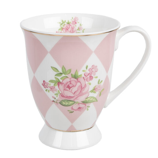 Clayre & Eef | Mok Roze 12x8x10 cm / 300 ml | SWRMU-1