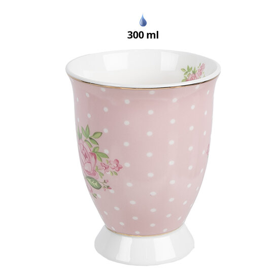 Clayre & Eef | Mok Roze 12x8x10 cm / 300 ml | SWRMU-2