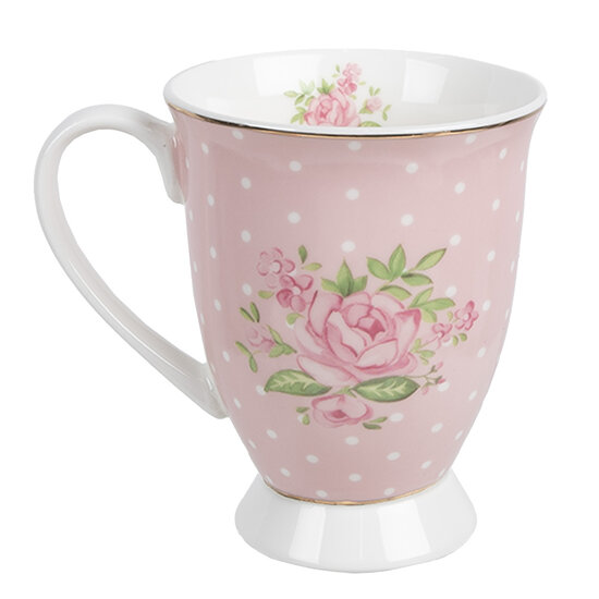 Clayre & Eef | Mok Roze 12x8x10 cm / 300 ml | SWRMU-2