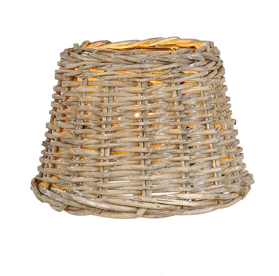 Clayre & Eef | Lampenkap Beige ø 23x17 cm / E27 | W4RO0081