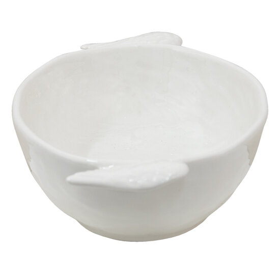 Clayre & Eef | Serveerschaal Wit 26x14x5 cm / 500 ml | WINPSO