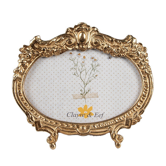 Clayre & Eef | Fotolijst Goudkleurig 17x2x15 cm / 10x15 cm | 2F1144