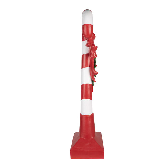 Clayre & Eef | Decoratie zuurstok Rood Wit 35x23x100 cm | 5PR0127
