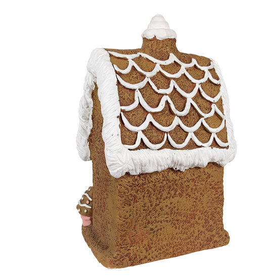 Clayre & Eef | Decoratie Huis met LED Bruin 22x18x39 cm | 6MG0054