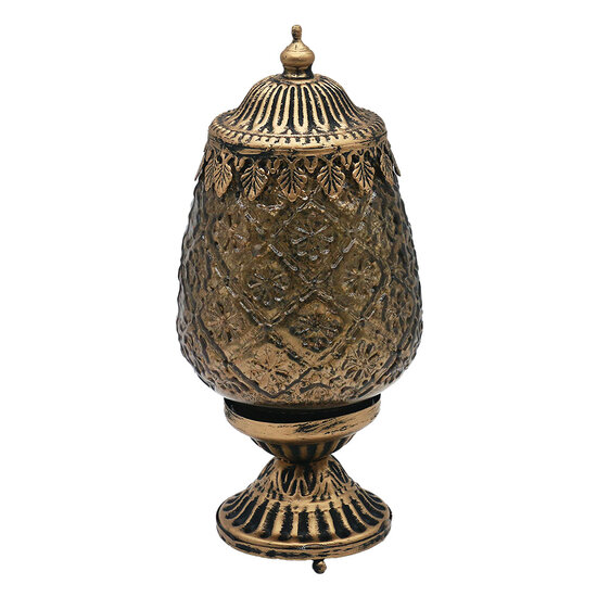 Clayre & Eef | Decoratie met LED Bruin ø 8x19 cm | 6GL4590