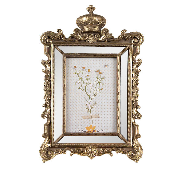 Clayre & Eef | Fotolijst Goudkleurig 21x3x32 cm / 13x18 cm | 2F1130
