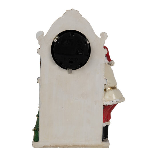 Clayre & Eef | Decoratie Kerstman met klok beige 15x7x22 cm | 6PR4180