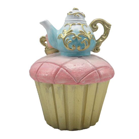 Clayre & Eef | Decoratie gebakje Roze ø 11x15 cm | 6PR4216