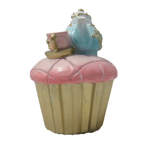 Clayre & Eef | Decoratie gebakje Roze ø 8x11 cm | 6PR4217