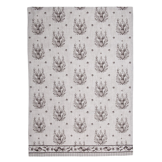 Clayre & Eef | Theedoek Beige Bruin 50x70 cm | GTW42-2