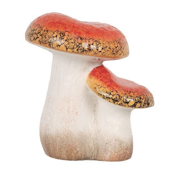 Clayre & Eef | Decoratie Paddenstoelen Rood Wit 10x9x12 cm | 6CE1756