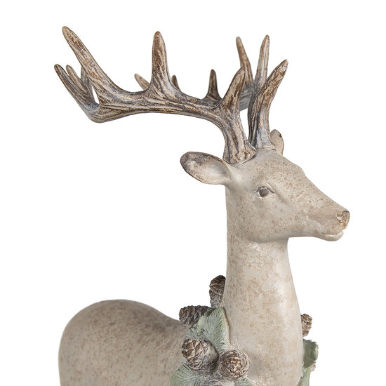 Clayre & Eef | Decoratie hert Bruin 32x14x49 cm | 5PR0139