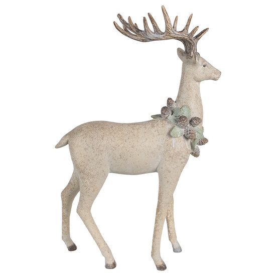 Clayre & Eef | Decoratie hert Bruin 32x14x49 cm | 5PR0139