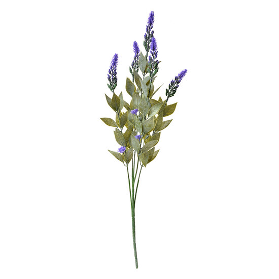 Clayre & Eef | Kunstbloem Lavendel Paars Groen 10x6x62 cm | 6PL0290