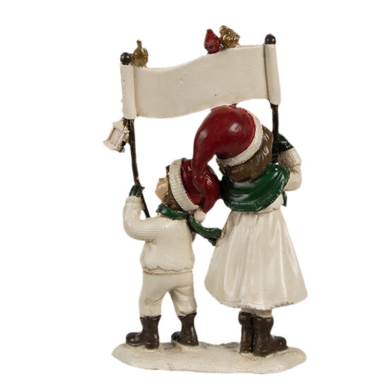 Clayre & Eef | Decoratie Beeld Kinderen Beige 14x7x23 cm | 6PR4184