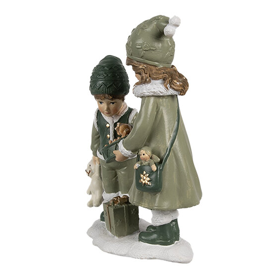 Clayre & Eef | Decoratie Kinderen Groen 10x5x13 cm | 6PR4189