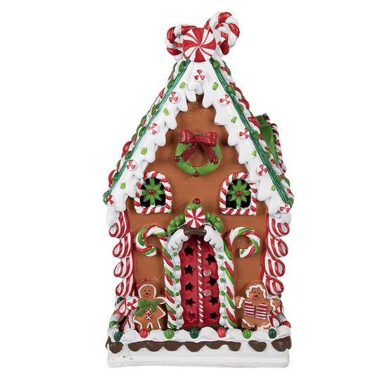 Clayre & Eef | Decoratie Huis Bruin 20x20x37 cm | 6PR4252
