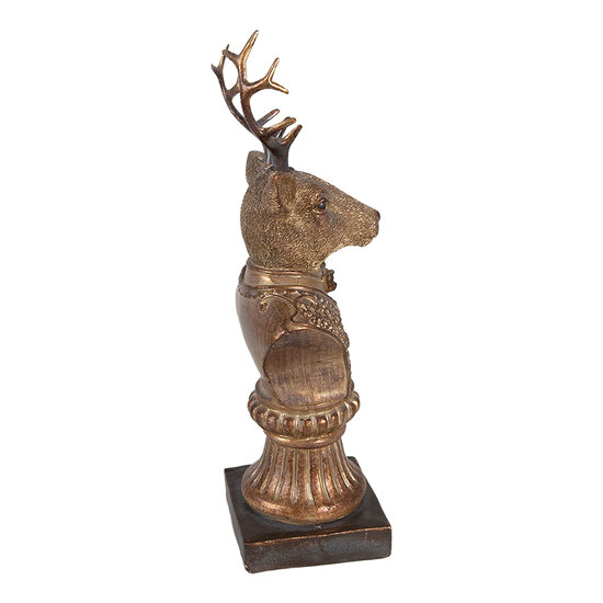 Clayre & Eef | Decoratie Hert Bruin10x8x25 cm | 6PR4281