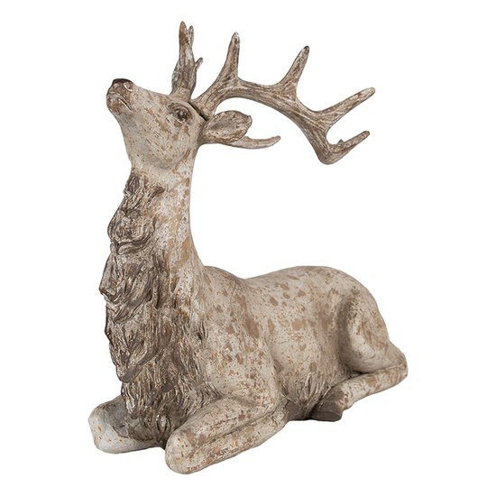 Clayre & Eef | Decoratie hert Bruin 29x15x27 cm | 6PR4287