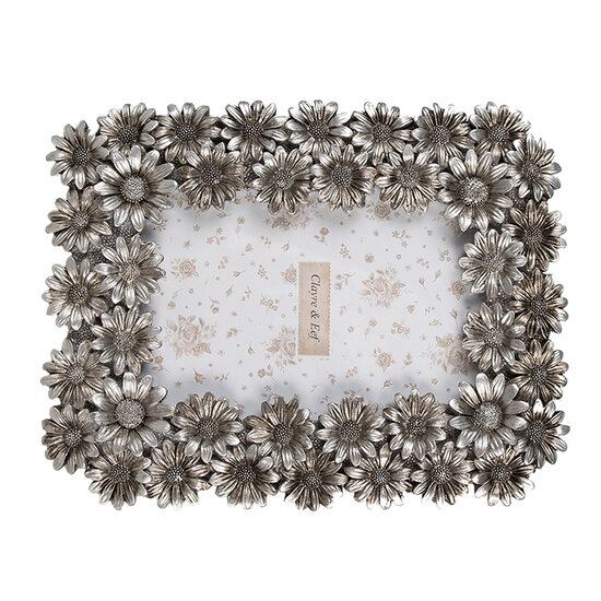 Clayre & Eef | Fotolijst Zilverkleurig 17x2x21 cm / 10x15 cm | 2F1170