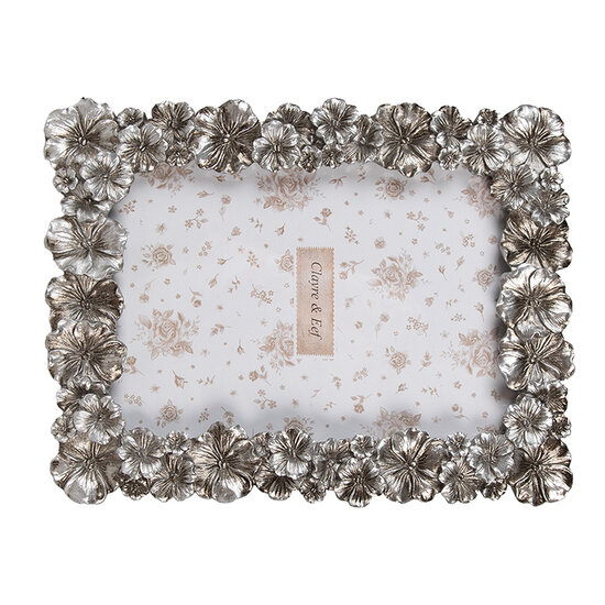 Clayre & Eef | Fotolijst Zilverkleurig 17x2x22 cm / 13x18 cm | 2F1173