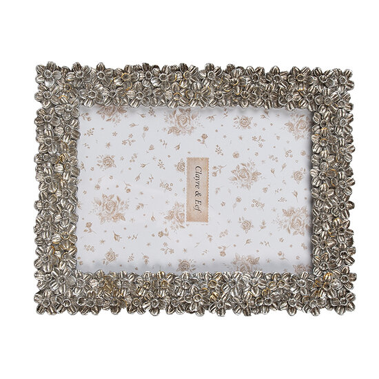 Clayre & Eef | Fotolijst Zilverkleurig 18x2x23 cm / 13x18 cm | 2F1183