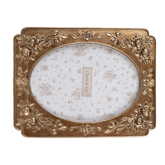 Clayre & Eef | Fotolijst Goudkleurig 14x2x19 cm / 10x15 cm | 2F1189