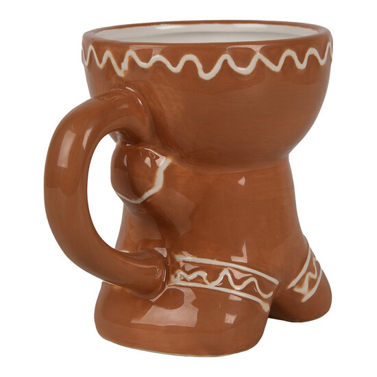 Clayre & Eef | Mok Bruin 13x9x11 cm / 325 ml | 6CE1783