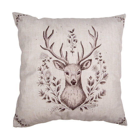 Clayre & Eef | Kussenhoes Beige Bruin 45x45 cm | GTW21