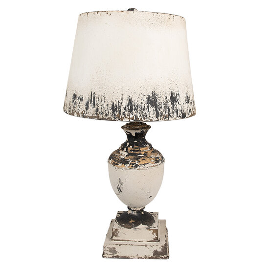 Clayre & Eef | Bureaulamp Beige ø 32x60 cm E27/max 1x60W | 6LMC0091