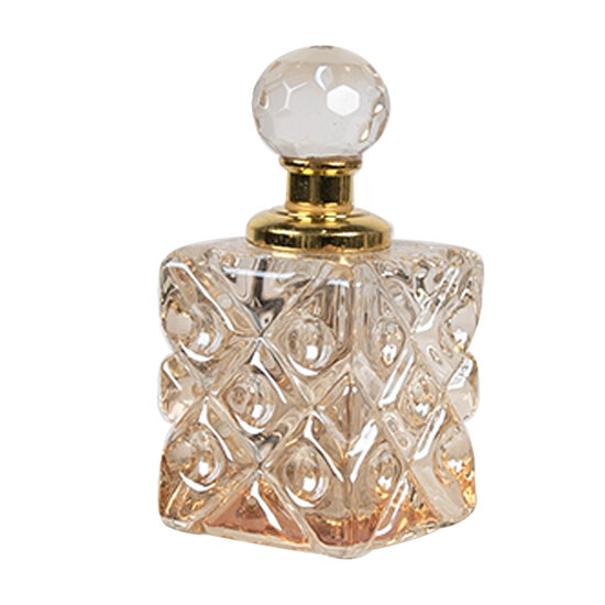 Clayre & Eef | Parfum Flesje Transparant 3x3x7 cm | 6GL5018