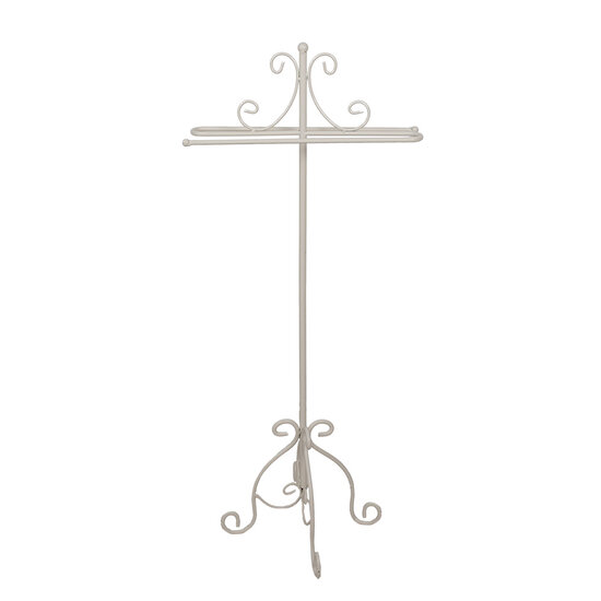 Clayre & Eef | Handdoekhouder Wit 40x24x95 cm | 6Y5665