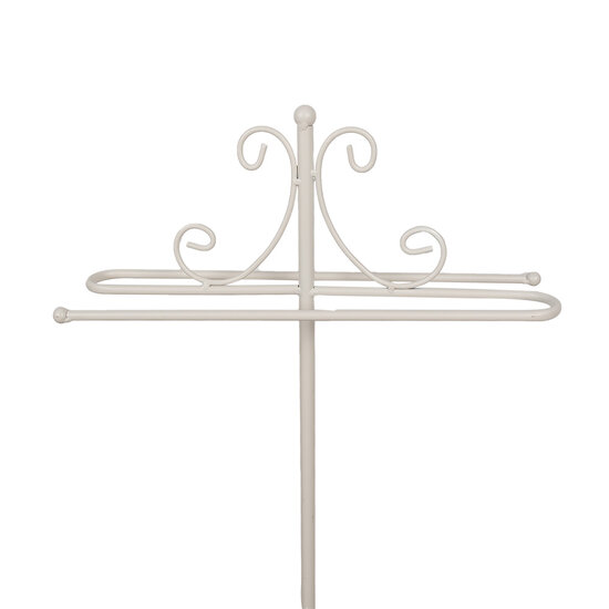 Clayre & Eef | Handdoekhouder Wit 40x24x95 cm | 6Y5665