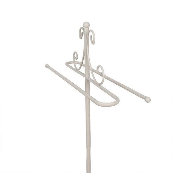Clayre & Eef | Handdoekhouder Wit 40x24x95 cm | 6Y5665