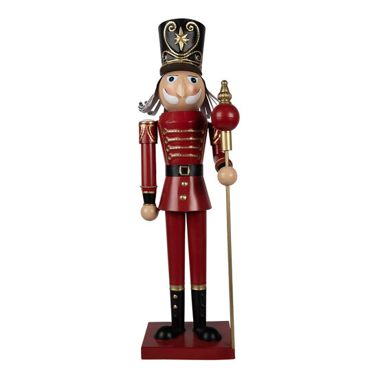 Clayre & Eef | Decoratie Soldaat Rood 18x19x60 cm | 5Y1259