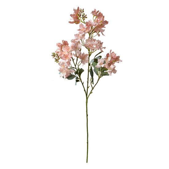 Clayre &amp; Eef   | Decoratie tak met bloemen Roze Groen 22x11x85 cm | 5PL0120