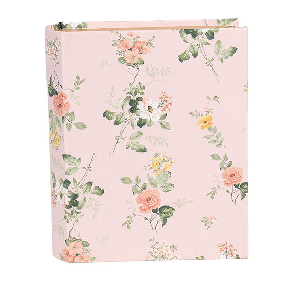 Clayre & Eef | Doos in boekvorm Roze 17x14x5 cm | 66013P