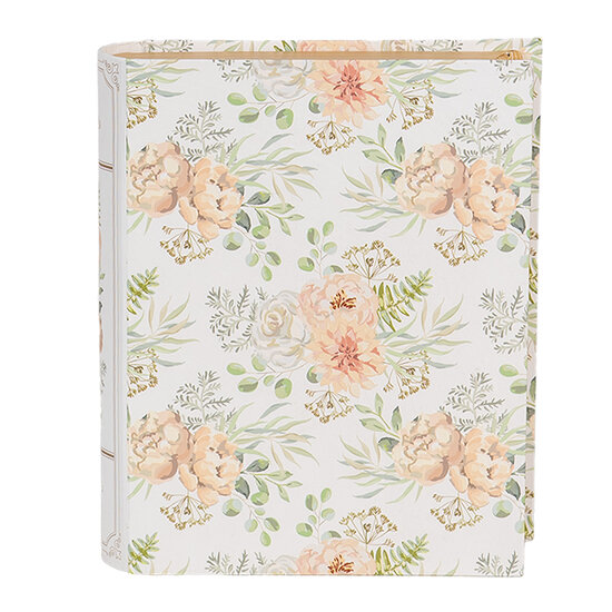 Clayre &amp; Eef   | Doos in boekvorm Wit Groen 17x14x5 cm | 66017