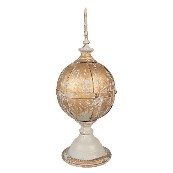 Clayre & Eef | Tuindecoratie Bruin Goudkleurig ø 19x45 cm | 6Y5584