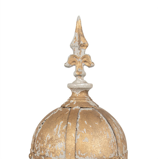 Clayre & Eef | Tuindecoratie Bruin Goudkleurig ø 19x45 cm | 6Y5584